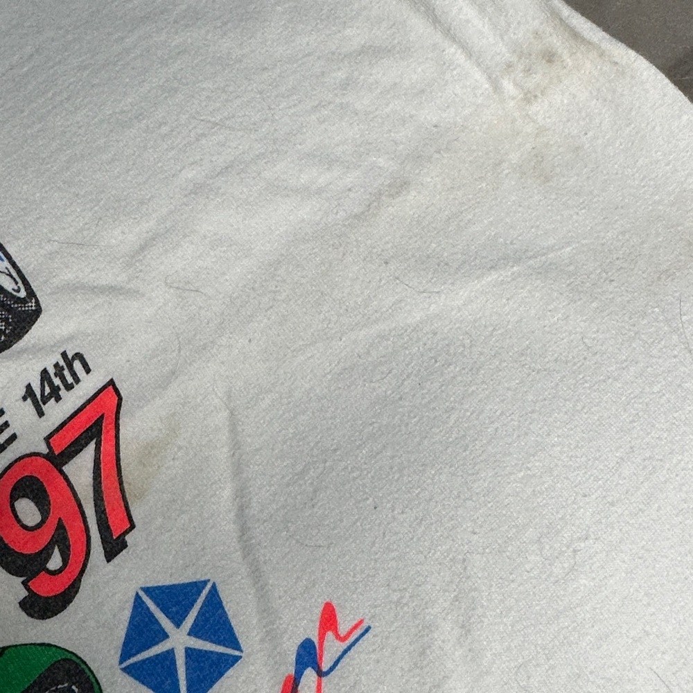 Lee XXL Single Stitch Vintage “Team Mopar” White Car Graphic‎ Men's T-Shirt 1997 - Picture 6 of 10